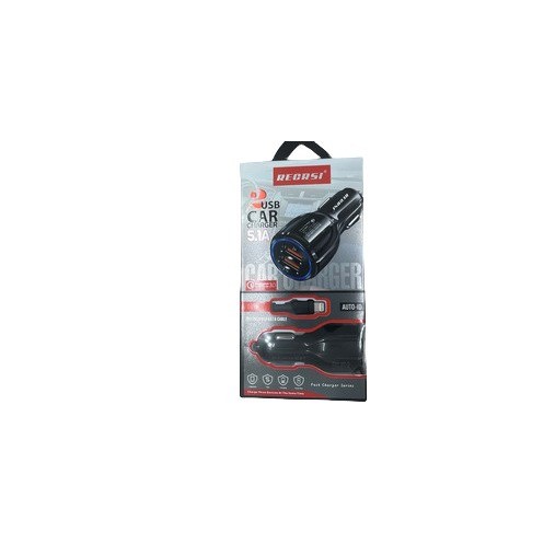 RECRSI 2 USB Charger CAR-10 Black