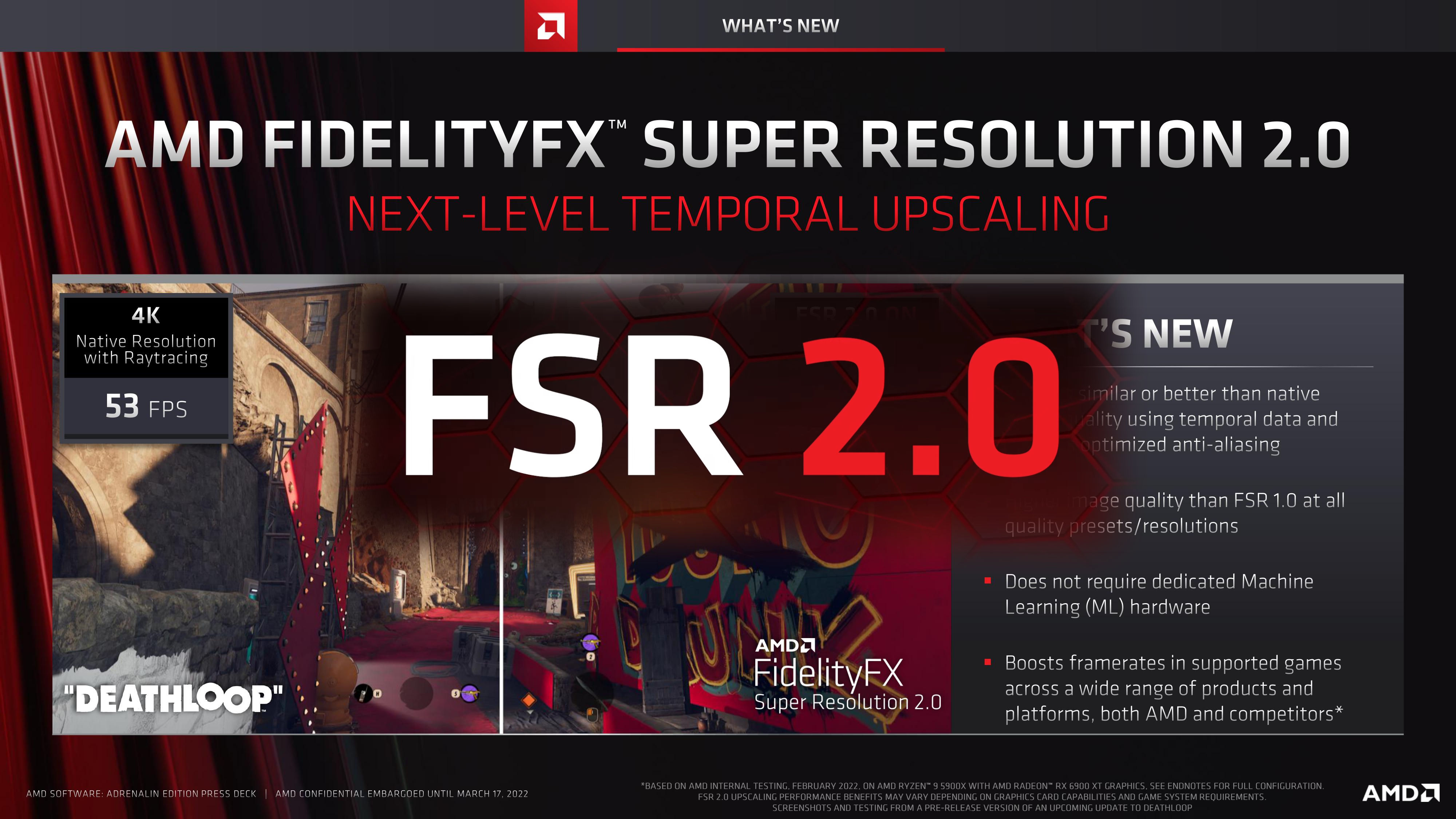 AMD has introduced FSR 2.0 technology: Graphics and performance will increase in games