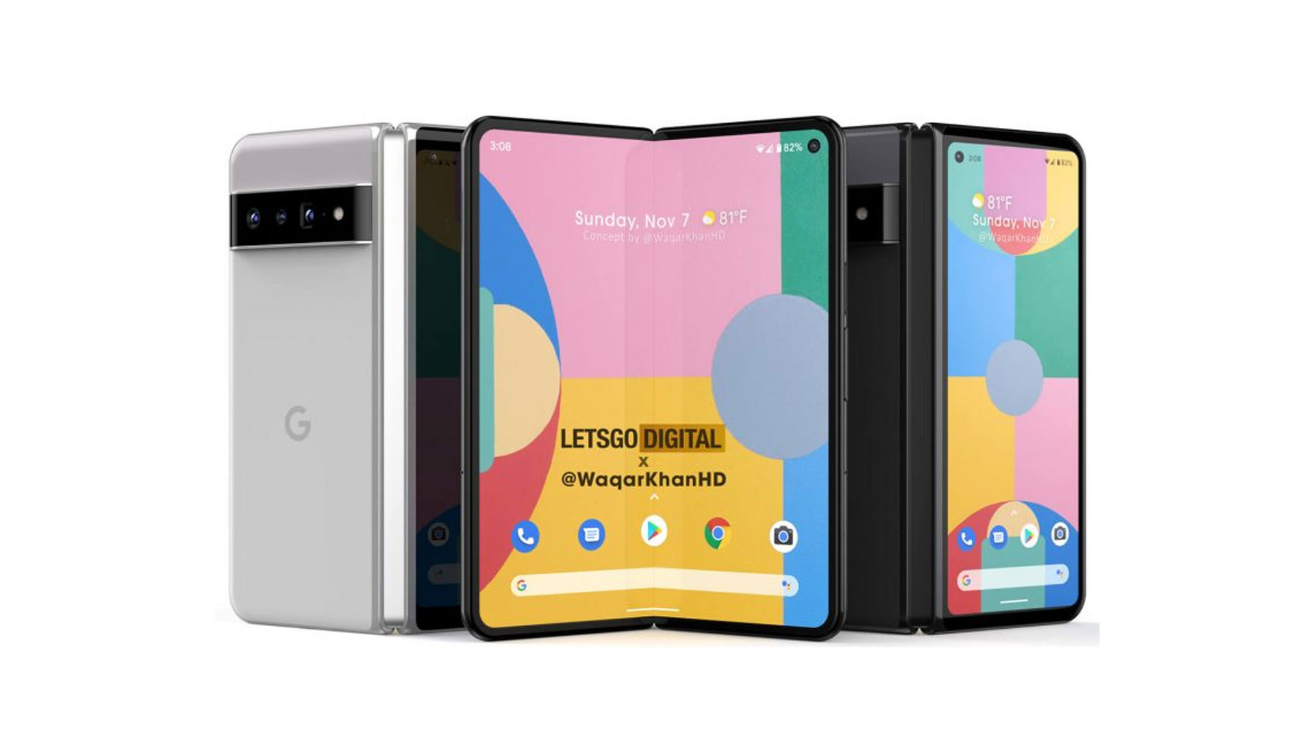 Google работает над складным смартфоном Pixel: Google Pixel Fold